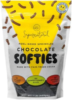 Supernatural Chocolate Softies, Dye-Free Fair Trade Dessert Sprinkles, 16oz by Supernatural