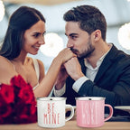Mumufy 9 Pcs Valentine's Day Coffee Mugs 12 oz Valentine's Day Enamel Mug Romantic Coffee Mug Outdoor Camper Mug Kiss Love Sign Camping Tea Cup for Valentine's Day Party Campfire - Image 6