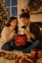 Christmas Mugs - Holiday Card & Gift Box Included - Candy Cookie House Design - Funny & Cute Christmas Coffee Mug - Perfect for Mom Kids Dad Gifts 17 Oz - Image 4
