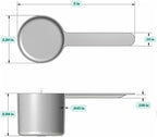 1/2 Cup Long Handle Plastic Measuring Scoop - Image 2