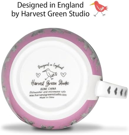 Premium 20 oz Bone China Elephant Hug Mug – Cute Elephant Design for Coffee & Tea, Ideal Holiday, Birthday, and Christmas Gift for Family and Friend, Designed in England by Harvest Green Studio - Image 5