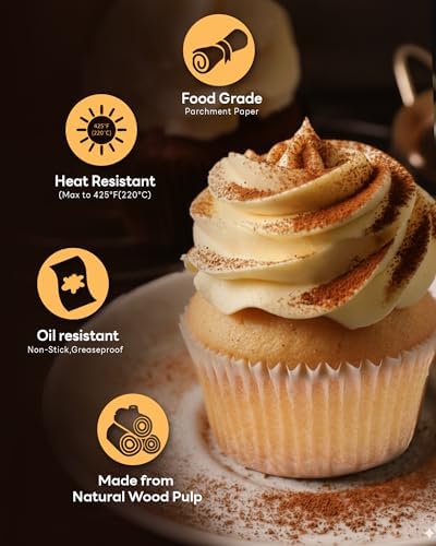 Bake Choice 400pcs White Cupcake Liners for Baking, Mini Muffin Liners - Image 3