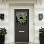 Sggvecsy Artificial Olive Wreath for Front Door 20 inch Greenery Wreath with Olive Leaves Olive Bean Green Leaves Wreath Spring Summer Wreath for All Seasons Wall Window Home Indoor Outdoor Decor - Image 2