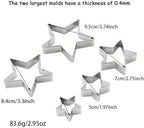 MrCookie Star Cookie Cutters Set,5pc,Thickened Stainless Steel. - Image 4