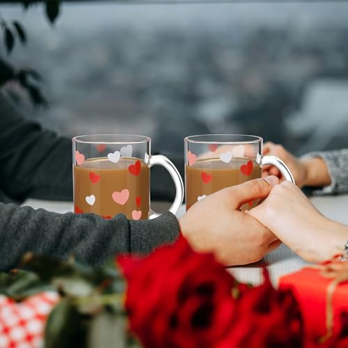 Maxcheck 6 Pack 12 oz Valentines Day Coffee Mugs with Handle - Image 5