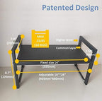 2 Pack Expandable Cabinet Shelf Organizer 16-26" L Stackable Kitchen Counter - Image 2