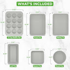NutriChef 20-Piece Non-Stick Bakeware and Cookware Set - Image 3