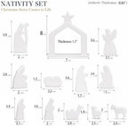 Ceramic 12Pcs Nativity Scene Set Figurine - Image 2