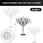 Stainless Steel Funnel, Walfos Kitchen Funnel - Image 5