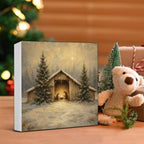 Nativity Christmas Decor, Vintage Christmas Christian Jesus Wood Sign - Image 5