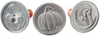 Nordic Ware 1260 Spooky Cast Cookie Stamps, 3-inch rounds, Silver by NordicWare