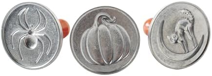 Nordic Ware 1260 Spooky Cast Cookie Stamps, 3-inch rounds, Silver by NordicWare