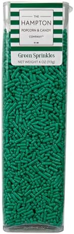 Bright Green Sprinkles Jimmies 4 oz, Sprinkles For Cake Decorating, Baking, Ice Cream & More, The Hampton Candy Company - Image 4