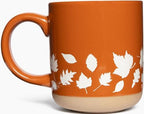 Sweet Water Decor Fall Mug Handcrafted Stoneware Coffee Mug with Autumn Leaves Design, 14 oz - Cozy and Stylish Fall Coffee Mugs - Unique Durable Fall Mugs for Autumn - Perfect Fall Mug for Gifting by SweetWaterDecor