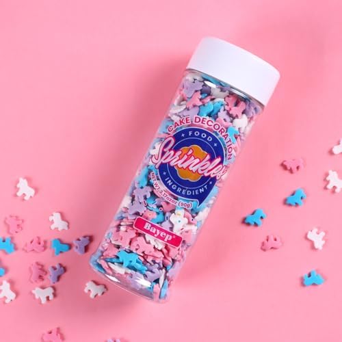 Unicorn Sprinkles for Cake Decorating 3.17 ounce Edible Blue Pink Purple Sprinkles Mix Topper Cookie Confetti Sprinkles for Cupcakes Candy Cream Chocolate Cake Decor for Birthday Princess Christmas Party - Image 5