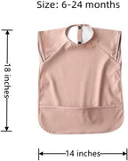 Waterproof Baby Bibs, Infant Toddler Extra Cover Feeding Bib - Image 3