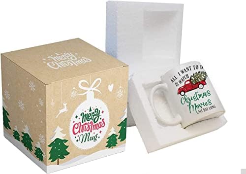 "All l Want to Do Is Watch CHRISTMAS MOVIES All Day Long’’ Coffee Mug 11 Oz - Image 2