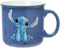 Silver Buffalo Disney Lilo and Stitch Ohana Reactive Glaze Camper Mug, 20oz by SilverBuffalo