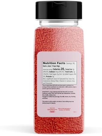 Unpretentious, Sprinkles: Red Jimmies, 12.8 Oz - Image 2