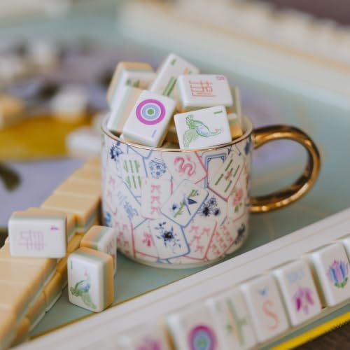 Sweet Water Decor Mahjong Coffee Mug, 14oz Fine Bone China Cup - Image 3