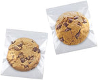 SUREHOME Cookie Bags Cellophane Clear Individual Treat for Cookies, 5x6 Inch Gift Giving Packaging, 100PCS Plastic Self Adhesive Wrappers Candy Bag by SUREHOME