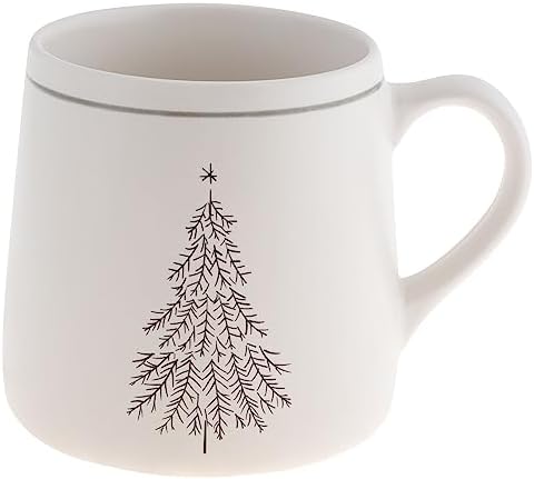 Karma Gifts, Winter White Mug, Christmas Tree 18 OZ by KarmaGifts