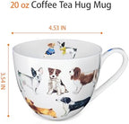 Cute Dog Mugs for Daily Coffee and Tea, Premium 20 oz Bone China Coffee Tea Hug Mug, Perfect Holiday, Birthday, and Christmas Gift for Dog Lovers, Designed in England by Harvest Green Studio - Image 3