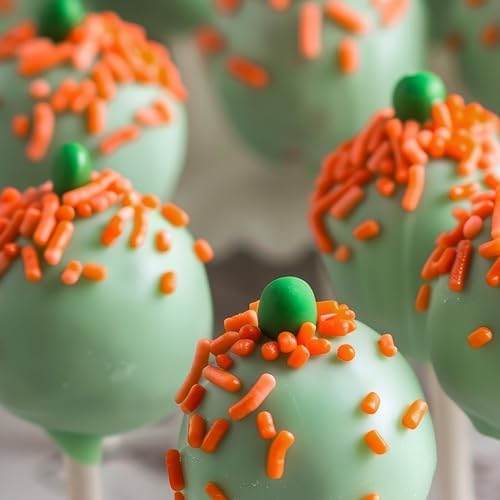 Orange Sprinkles Jimmies 1.98 Pounds Container, Sprinkles For Cake Decorating, Cake Sprinkles, Sprinkles For Baking, Ice Cream & More, The Hampton Candy Company - Image 4