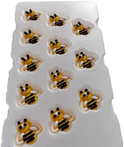 12 Pieces Bees Cakes Decorations Edible Bee Shaped Hard Sugar Icing Decorations Cupcake Toppers for Baking Cookie Ice Cream Candy Decoration Spring Birthday Party - Image 4