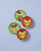 Lenox Grinchmas Christmas Tidbit Plates, Dessert Plate Set for 4 - Image 2
