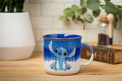 Silver Buffalo Disney Lilo and Stitch, Reactive Glaze Camper Mug, 20oz - Image 5