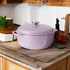 Lodge 7.5 Quart Enameled Cast Iron Oval Dutch Oven - Image 5