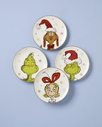 Lenox Grinchmas Christmas Accent Plates, Appetizer Set for 4 - Image 2