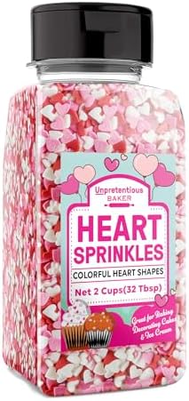 Unpretentious, Sprinkles: Valentine's Heart Shape, 9.6 Oz by Unpretentious