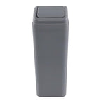 Plastic Waste Bin with Swing Lid, 14 Liter Garbage Can, 1 Pack by Unknown