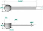 2 Teaspoon Long Handle Rounded Scoop - Image 2