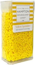 Bright Yellow Sprinkles Jimmies 2 oz, Sprinkles For Cake Decorating, Baking, Ice Cream & More, The Hampton Candy Company by TheHamptonPopcornCandyCompany