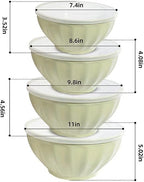 Mixing Bowls with Lids Set, Plastic Prep Bowl with Lid, Mixing Bowl Set - Image 7