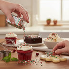 Red, Green & White Christmas Sprinkles Jimmies 3.17 oz, Sprinkles For Cake Decorating, Cake Sprinkles, Sprinkles For Baking, Ice Cream & More, The Hampton Candy Company - Image 4