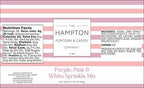 Pink, Purple & White Sprinkles Jimmies 3.17 oz, Sprinkles For Cake Decorating, Cake Sprinkles, Sprinkles For Baking, Ice Cream & More, The Hampton Candy Company - Image 2