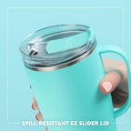 Swig Life 18oz Insulated Travel Mug with Handle & Lid, Mr Claus - Image 4