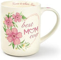18 oz Large Ceramic Coffee Mug, Porcelain Tea Cup with Big Handle by LINVIA