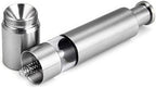 Salt and Pepper Grinder Set of 2, Stainless Steel Push Button Grinder Modern - Image 4