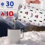 Christmas Tumbler with Handle and Straw Lid 40 oz,Cute Merry Xmas Tree Red Car Gifts for Women Vacuum Insulated Leak Proof Tumbler,Winter Holiday Accessories Stainless Steel Coffee Cup Mug - Image 5