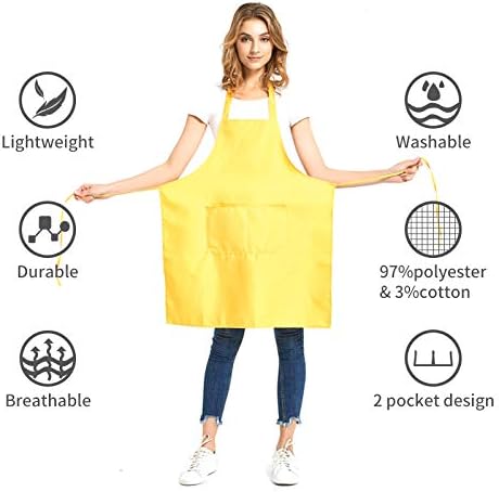 DUSKCOVE 8 Pack Bib Aprons Bulk - Image 2