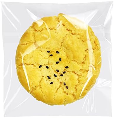 4x4 In Cookie Bags Clear Self Sealing Cellophane Treat Bags 200Pcs by Morepack