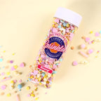Edible Sprinkles for Cake Decorating 4.23 ounce Pink Heart Sprinkles Topper Cookie Rainbow Cake Sprinkles for Cupcakes Candy Ice Cream Chocolate Nonpareils Sugar Pearl for Wedding Valentine Christmas Party - Image 3