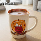 Silver Buffalo Peanuts Snoopy Fall Leaf, Wide Rim Ceramic Mug, 16oz - Image 5