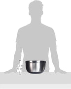 Winco 8 Quart Heavy-Duty Stainless Steel Mixing Bowl - Image 2