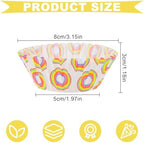 600 Pack Rainbow Cupcake Liners Cupcake Baking Cups Standard Size Rainbow Muffin Liners for Wedding Birthday Pride Party Candy Cake Decorations Supplies(12 Styles) - Image 2